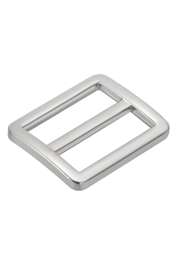 1 Inch Tri-Glide Slide Buckles, 10 Pack Metal Webbing Strap Fastener for Backpack Bag Belt, Silver