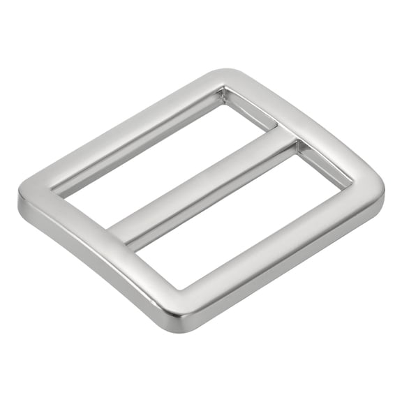 Uxcell 1 Inch Tri-Glide Slide Buckles, 8 Pack Metal Webbing Strap Fastener for Backpack Bag Belt, Silver