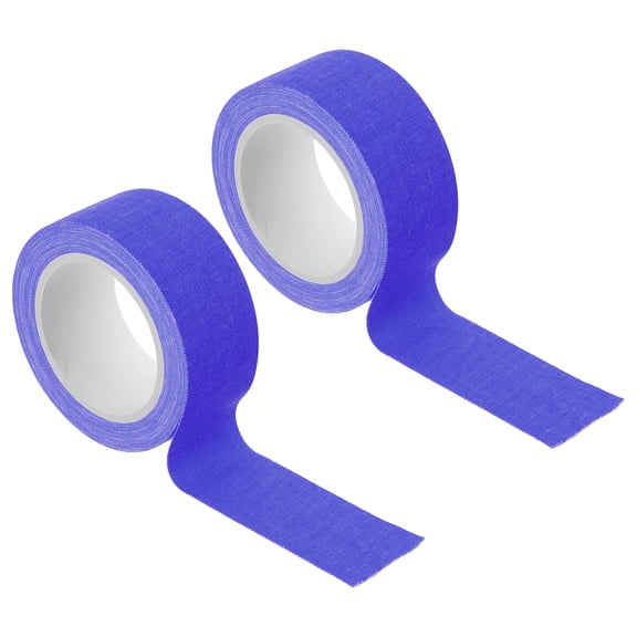 Uxcell 1 Inch x 16 Feet Neon Gaffer Cloth Tape, 2 Roll Fluorescent Blacklight Reactive Glow in the Dark Tape for Dance Floors Glow Party Supplies, Blue