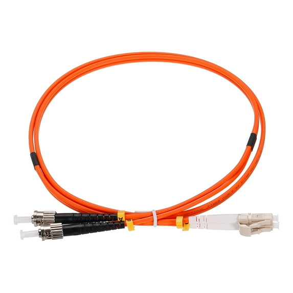 Uxcell 1 Meter 3.2Ft Fiber Patch Cable Multimode Duplex LC-ST OM2 LSZH Fiber Optic Jumper Orange For Optical Fiber 1Pcs
