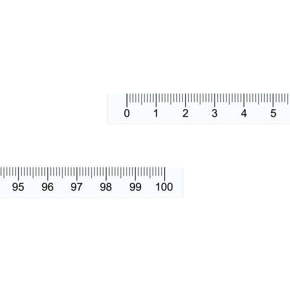 Uxcell 1 Meter Left to Right Read Adhesive Tape Measure for Workbench (Transparent)