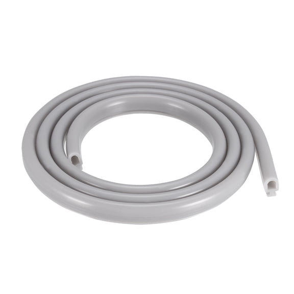 Uxcell 1 Meter T-Slot Mount Weatherstrip Seal 6.5mm Bulb Bubble for 4mm Slot Gray