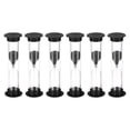 thumbnail image 1 of Uxcell 1 Minute Sand Timer, 6pack Small Sandy Clock, Count Down Sand Glass Black, 1 of 5