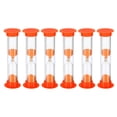 thumbnail image 1 of Uxcell 1 Minute Sand Timer, 6pack Small Sandy Clock, Count Down Sand Glass Orange, 1 of 5
