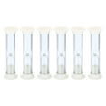 thumbnail image 1 of Uxcell 1 Minute Sand Timer, 6pack Small Sandy Clock, Count Down Sand Glass White, 1 of 5