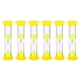 thumbnail image 1 of Uxcell 1 Minute Sand Timer, 6pack Small Sandy Clock, Count Down Sand Glass Yellow, 1 of 5