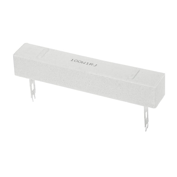 Uxcell 1 Ohm Ceramic Cement Resistor, 100W Power Wirewound Horizontal Cement Resistor Kit Tolerance 5% for Audio Equipment Power Adapters Frequency Divider Circuit Board