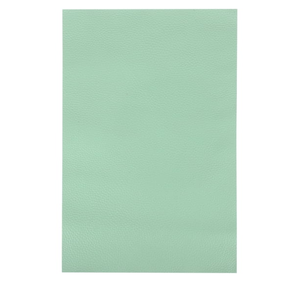 Uxcell 1 PCS Full Grain Leather Sheet 11.8 x 7.9 Inch Natural Cow Leather 1.5-1.8mm Fabric Pieces for DIY Craft Furniture Office Belts Notebook Covers, Light Green