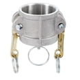 thumbnail image 2 of NPT Thread Adapter PATIKIL 2 Inch Aluminum Cam Lock Fittings - Part C Cam Groove Type, Male X Female NPT Thread | Quick Disconnect Hose Coupling Cam Lock Nut 2 of 12