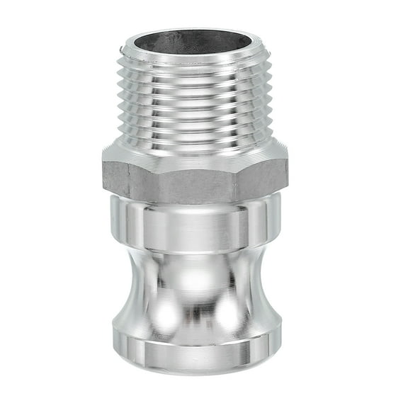 Uxcell 1 Pcs 1" Part F Female Adapter x Female Thread Cam Groove Hose Fittings Silver