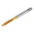 thumbnail image 1 of Uxcell 1-Pack 3/16-24 UNC Metric Thread Tap, HSS Titanium Coated 61mm Length Straight Flute Right Hand Thread Screw Tapping Tool, 1 of 7