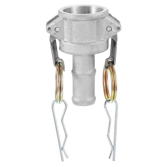 Uxcell 1 Pack 3/4" Aluminum Cam Lock Fittings - Male Adapter x Female NPT Thread, Quick Disconnect Coupling Cam Lock Hose Fitting, Corrosion Resistant (Part C Cam Groove Type)