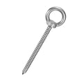 thumbnail image 1 of Uxcell 1-Pack 304 Stainless Steel Eyebolt M8x100mm Shoulder Lifting Eye Bolt for Wood Securing/Swing/Hanging Hammocks Silver, 1 of 7
