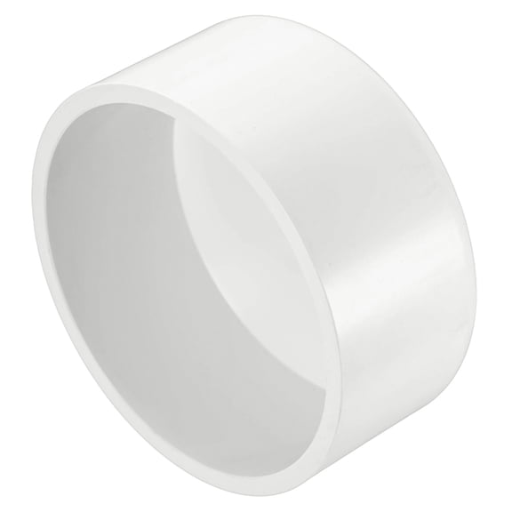 Uxcell 1-Pack 4 Inch PVC Pipe End Cap Fitting, SCH40 Pipe Plug Adapter for Plumbing/DIY/Garden, Socket Cap Connector [White]