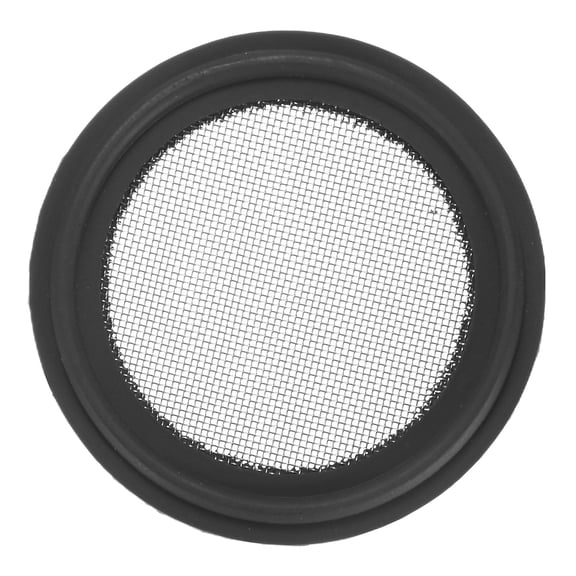 Uxcell 1-Pack 40 Mesh FKM Sanitary Gasket 1.5 Inch with Stainless Screen Tri-clover Gasket Black