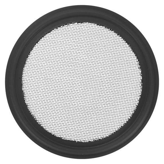 Uxcell 1-Pack 40 Mesh FKM Sanitary Gasket 2 Inch with Stainless Screen Tri-clover Gasket Black