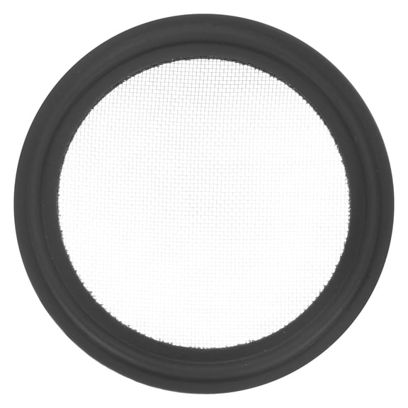 Uxcell 1-Pack 80 Mesh FKM Sanitary Gasket 2 Inch with Stainless Screen Tri-clover Gasket Black