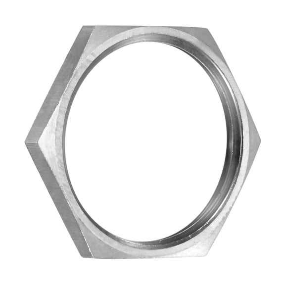 Uxcell 1-Pack Cast Pipe Fitting Hex Locknut, NPT1 1/4 Female Thread Stainless Steel Hex Locking Nut