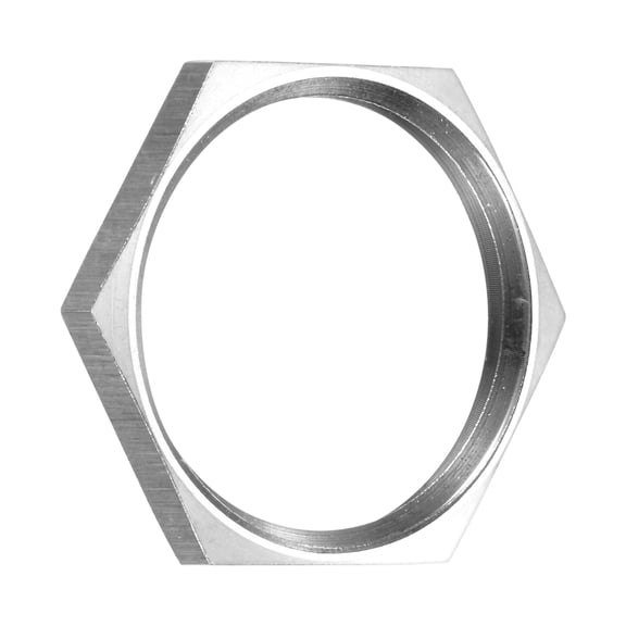 Uxcell 1-Pack Cast Pipe Fitting Hex Locknut, NPT1 Female Thread Stainless Steel Hex Locking Nut