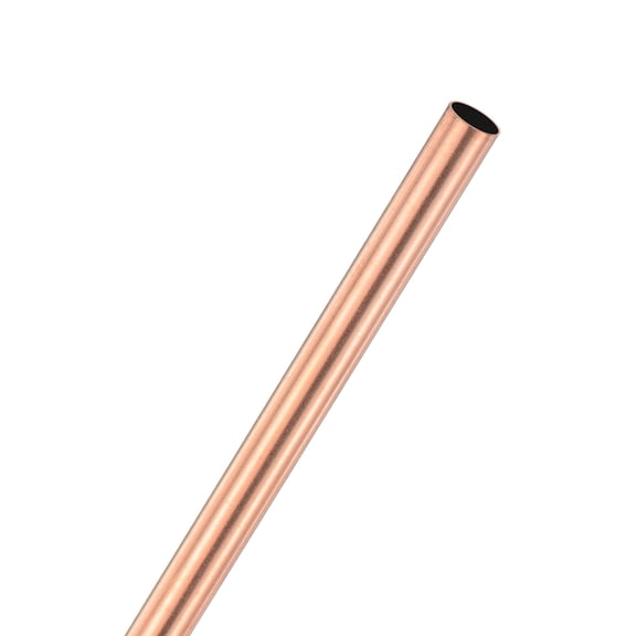Uxcell 1-Pack Copper Round Tube, 5mm OD 0.2mm Thick 300mm Length Straight Pipe Tubing