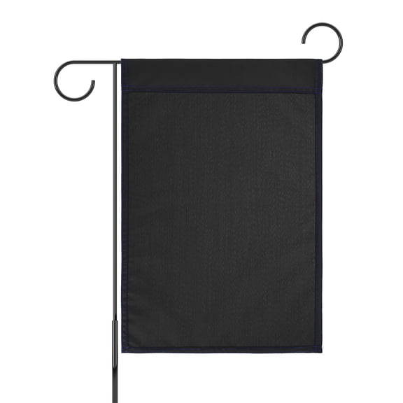 Uxcell 1-Pack Garden Flags, 18x12 Inch Polyester Rectangular Large Solid Color Blank Sublimation Flags [Black]