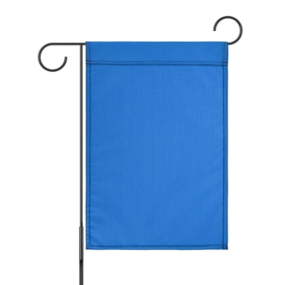 Uxcell 1-Pack Garden Flags, 18x12 Inch Polyester Rectangular Large Solid Color Blank Sublimation Flags [Blue]