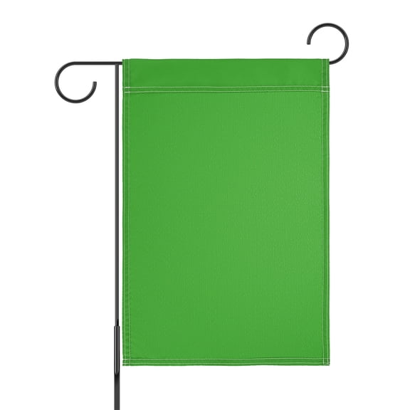 Uxcell 1-Pack Garden Flags, 18x12 Inch Polyester Rectangular Large Solid Color Blank Sublimation Flags [Green]