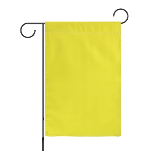 Uxcell 1-Pack Garden Flags, 18x12 Inch Polyester Rectangular Large Solid Color Blank Sublimation Flags [Yellow]