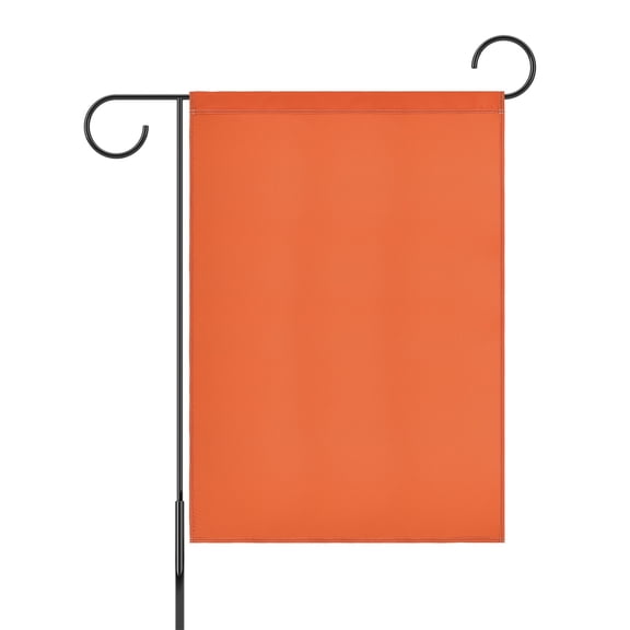 Uxcell 1-Pack Garden Flags, 39x28 Inch Polyester Rectangular Large Solid Color Blank Sublimation Flags [Orange]