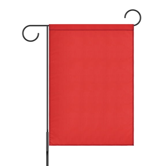 Uxcell 1-Pack Garden Flags, 39x28 Inch Polyester Rectangular Large Solid Color Blank Sublimation Flags [Red]