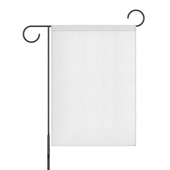 Uxcell 1-Pack Garden Flags, 39x28 Inch Polyester Rectangular Large Solid Color Blank Sublimation Flags [White]