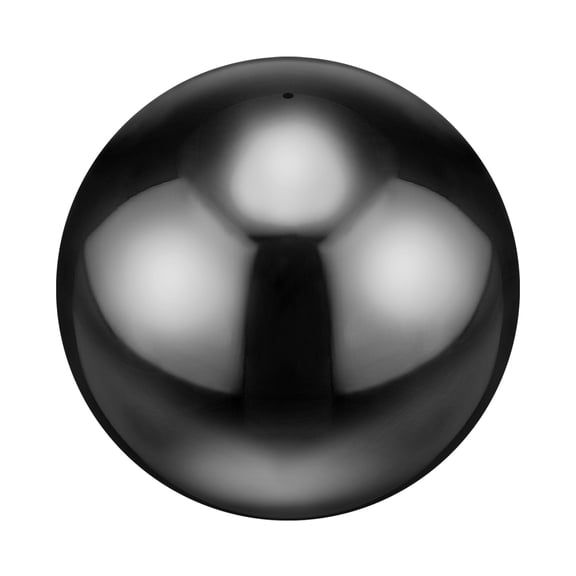 Uxcell 1-Pack Garden Gazing Globes Ball 6 Inch 201 Stainless Steel Hollow Mirror Ball for Home, Outdoor Gloss Black