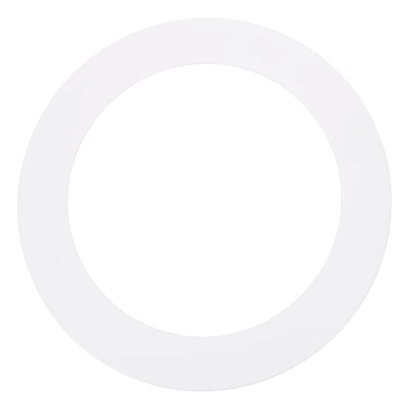 Uxcell 1 Pack Goof Rings for 7" Recessed Lights, 7" ID 8.7" OD Steel Flat Goof Trim Ring Can Light Cover Plate Flush Mount Can Converter for Ceiling Wall Hole Decorative, Matte White