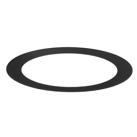 Uxcell 1-Pack Goof Rings for 3" Recessed Lights, 3" ID 3.9" OD Durable Steel Trim Ring Flush Mount Black