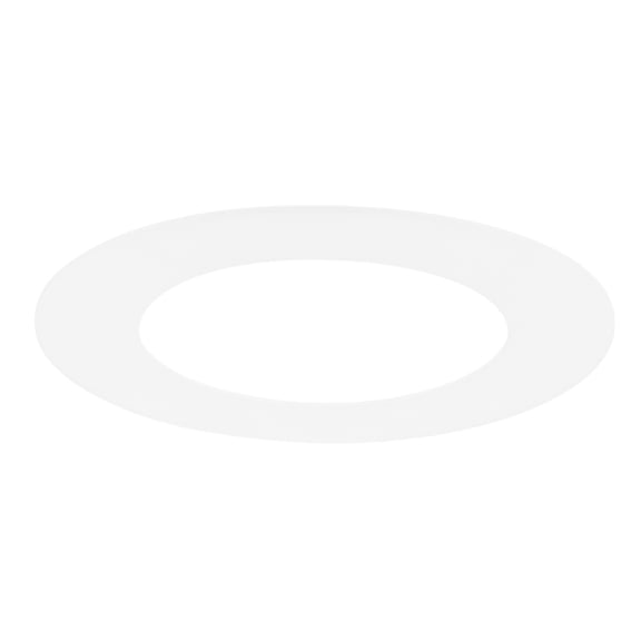 Uxcell 1-Pack Goof Rings for 3" Recessed Lights, 3" ID 4.7" OD Durable Plastic Trim Ring Flush Mount White