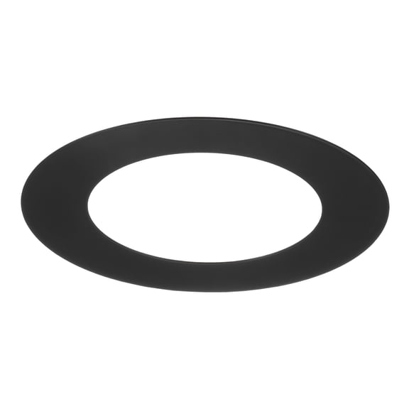 Uxcell 1-Pack Goof Rings for 3" Recessed Lights, 3" ID 4.7" OD Durable Steel Trim Ring Flush Mount Black