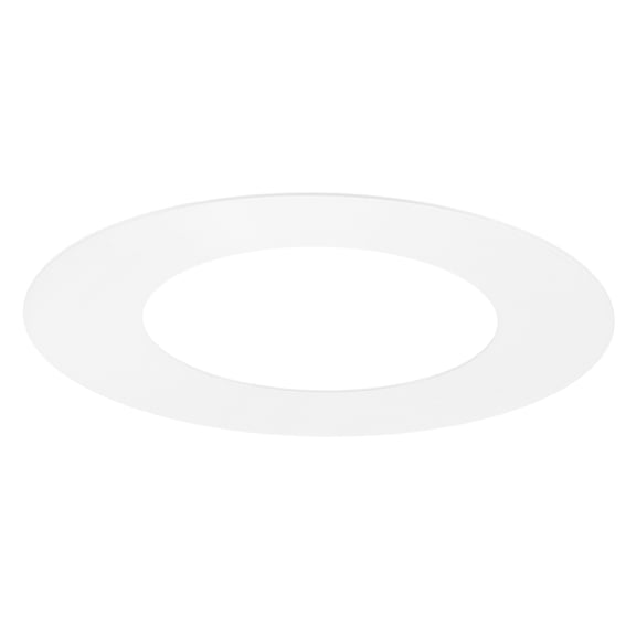 Uxcell 1-Pack Goof Rings for 3" Recessed Lights, 3" ID 5.3" OD Durable Steel Trim Ring Flush Mount White