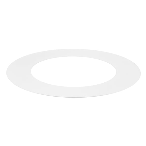Uxcell 1-Pack Goof Rings for 4" Recessed Lights, 4.3" ID 6.7" OD Durable Steel Trim Ring Flush Mount White