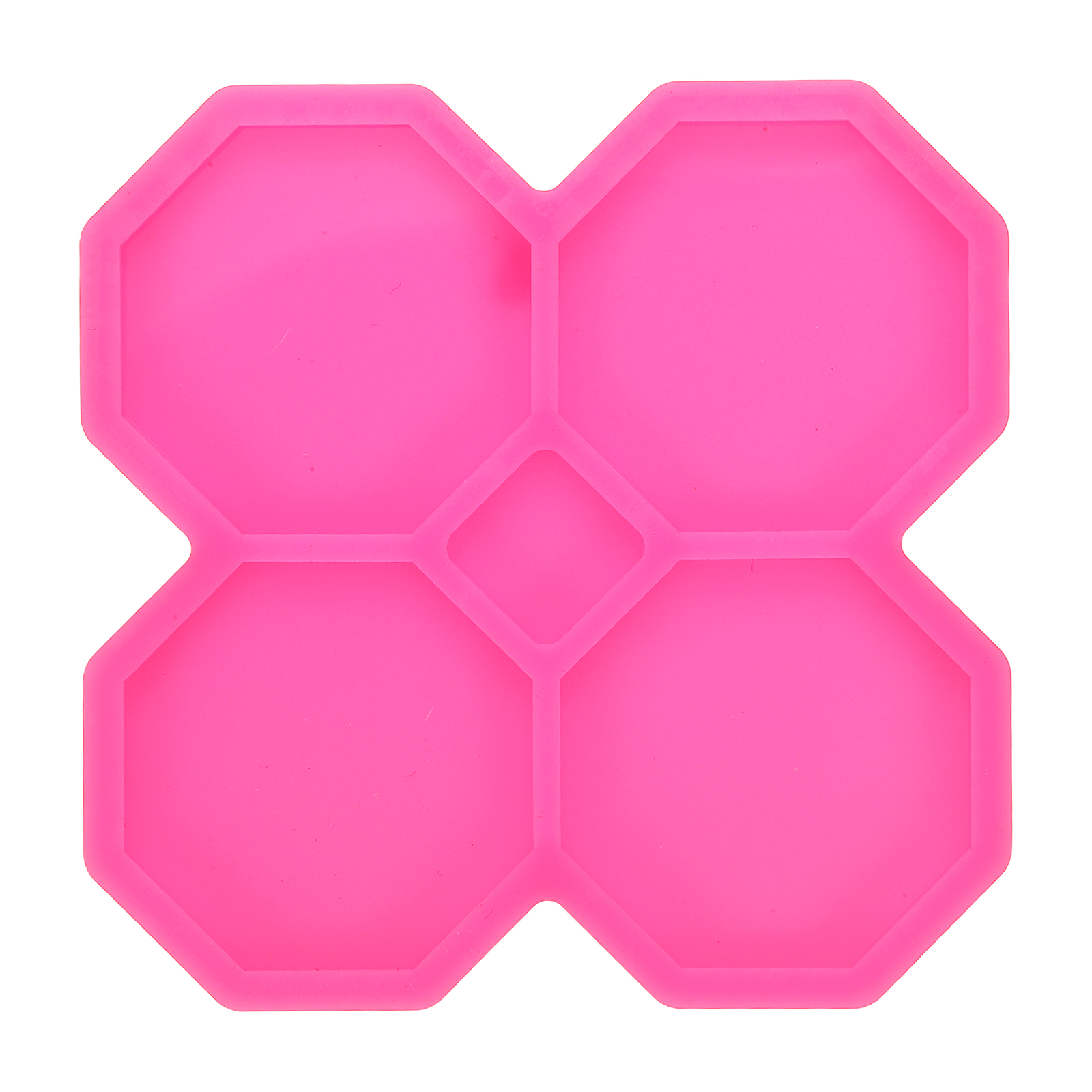 Uxcell 1 Pack Irregular Octagon Shape Resin Silicone Mould, 1.7 Inches ...