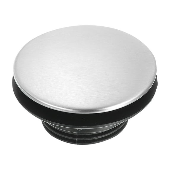 Uxcell 1 Pack Kitchen Sink Hole Cover, 1.77" Stainless Steel/Plastic Faucet Hole Cover, Silver/Black