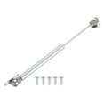thumbnail image 1 of Uxcell 1 Pack Lid Support Hinges, 10 Inch 300N Gas Struts Heavy Duty Gas Spring Soft Close Lid Stay Hinges Lift Support with l Mounts for Tool Box Cabinet, Silver, 1 of 6