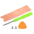 thumbnail image 1 of Uxcell 1 Pack M.2 2280 NVME SSD Heatsink Cooler Copper Heat Sink with Triangle Pry Tool,Screwdriver,Screws,Copper, 1 of 5