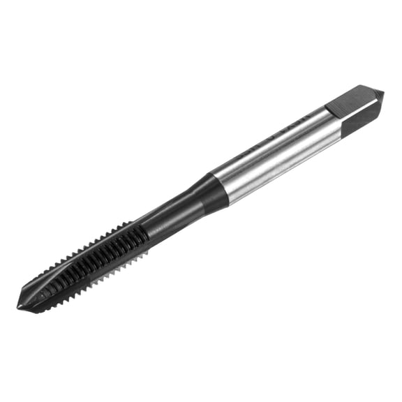 Uxcell 1-Pack M6x1.0mm Metric Thread Tap, HSS TiCN-Coated Straight Flute Right Hand Thread Screw Tapping Tool