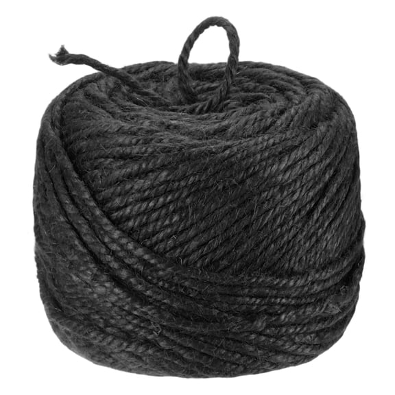 Uxcell 1-Pack Natural Jute Twine String, 3mm x 328ft/100m Long Garden Twine Balls for Crafts/Gardening Plants [Black]
