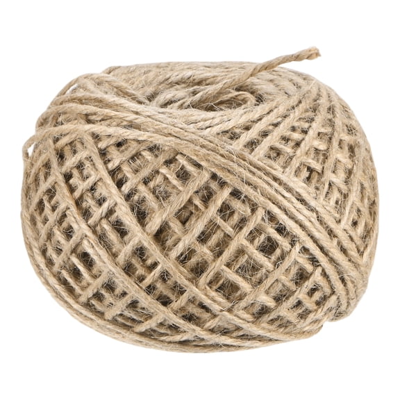 Uxcell 1-Pack Natural Jute Twine String, 3mm x 328ft/100m Long Garden Twine Balls for Crafts/Gardening Plants [Brown]