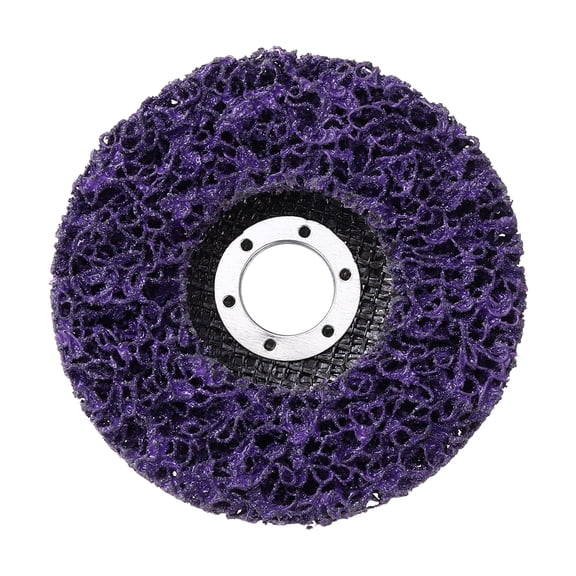 Uxcell 1 Pack Paint Stripper Discs for Angle Grinder - 4.5" x 7/8"(Arbor) Rust Remover Wheel Stripping Wheel for Clean Remove Rust Paint Welds Oxidation Metal Wood Surface, Purple