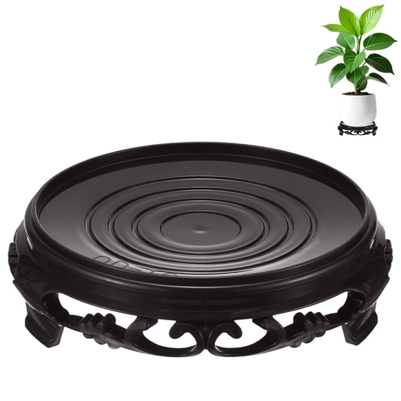 Uxcell 1-Pack Plant Stand for Inside Pots, 15.5 cm/6.1 Inch Plant Riser for Vase/Fishbowl/Flower Pot/Lamp [Dark Brown]