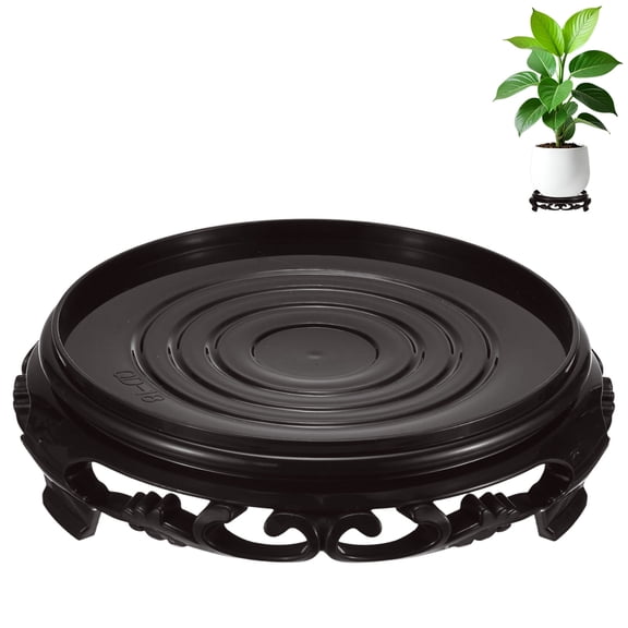 Uxcell 1-Pack Plant Stand for Inside Pots, 17.2 cm/6.77 Inch Plant Riser for Vase/Fishbowl/Flower Pot/Lamp [Dark Brown]