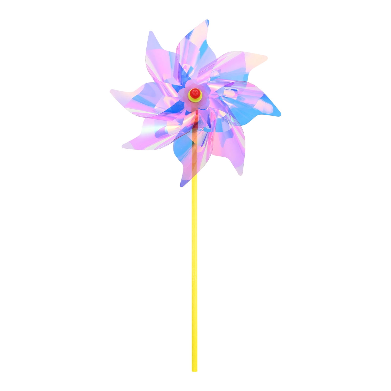 Uxcell 1-Pack Rainbow Pinwheels, 20 Inch Plastic Wind Spinners Outdoor ...