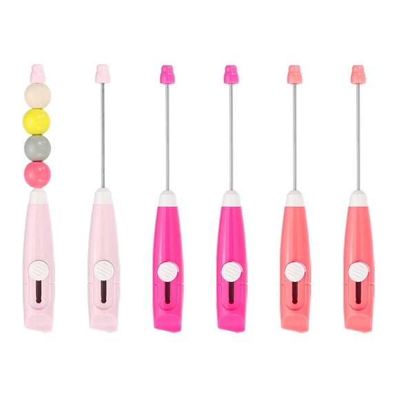 Uxcell 1 Pack Retractable Box Cutter, Beadable Letter Opener Blanks Portable Utility Knife Envelope Opener for Home Office Postal Packaging Shipping DIY Crafts, Light Pink/Rose Red/Pink